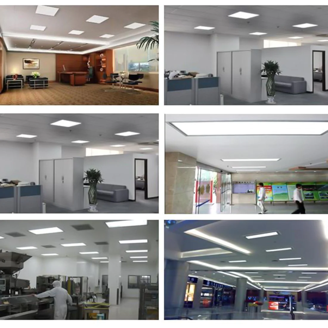 2'x2' (595x595mm) 40W LED Panel Light  in 0.39'' (10mm) Thick  White Trim Flat Sheet Panel Lighting Board Super Bright Ultra Thin Glare-Free - Image 3