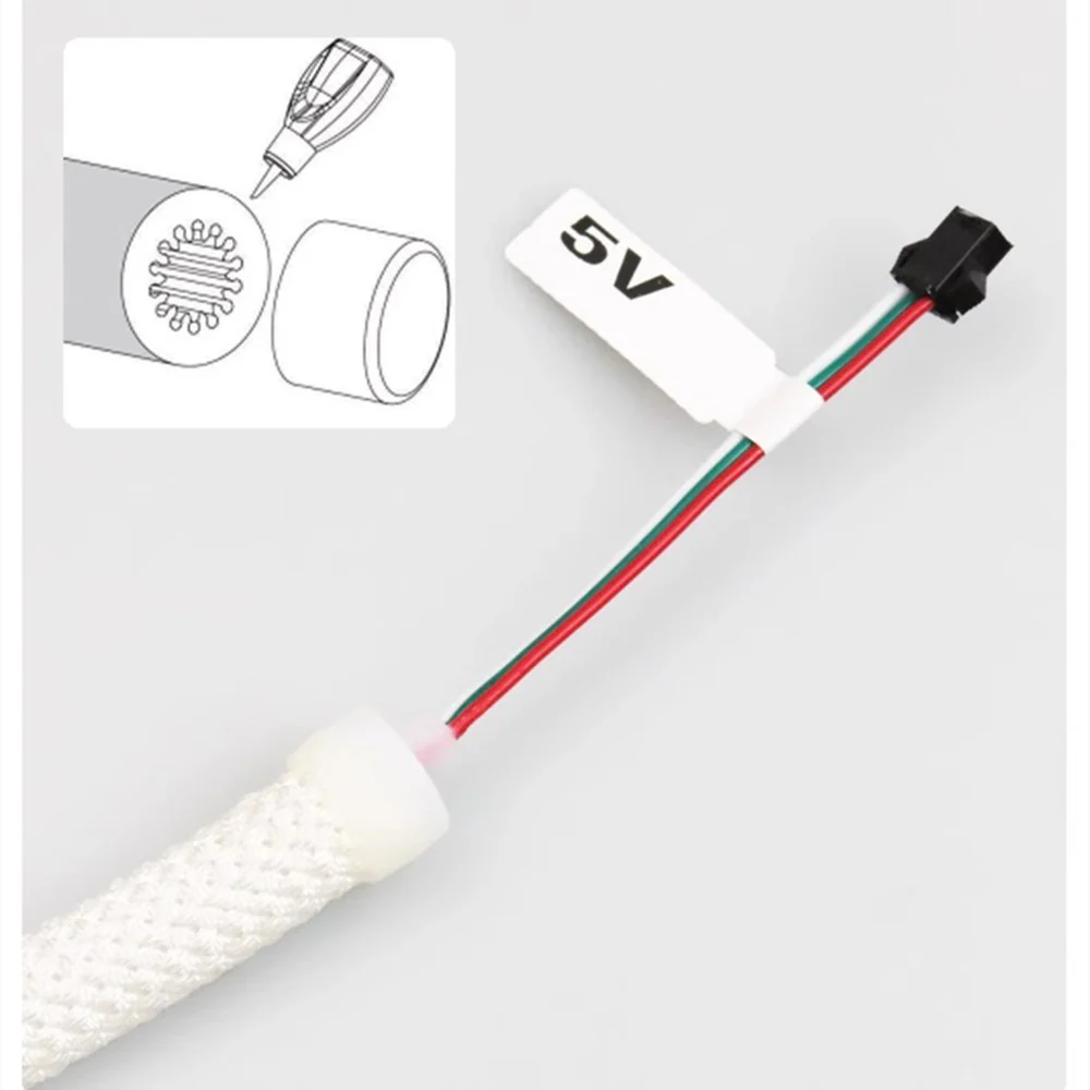 360° RGB Woven-Style Neon LED Light Strip | 5V 0.59‘’ Flexible Silicone Tube | Waterproof, Full-View Illumination, Plug & Play Kit with Controller (5m / 20 Rolls Options) - Image 11