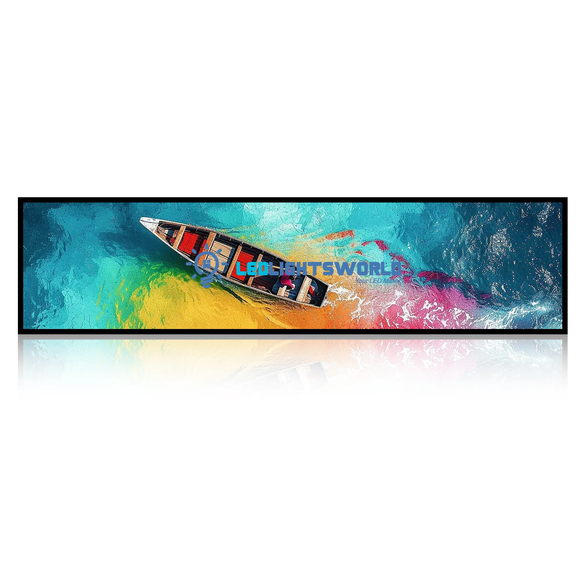 37.6 Inch (920×258mm Viewable) Ultra-Wide Android LCD Bar Display for Retail Shelves | Cloud, App & USB Content Management - Image 10