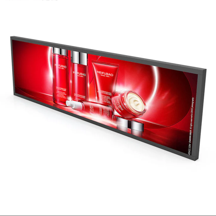 37.6 Inch (920×258mm Viewable) Ultra-Wide Android LCD Bar Display for Retail Shelves | Cloud, App & USB Content Management - Image 3