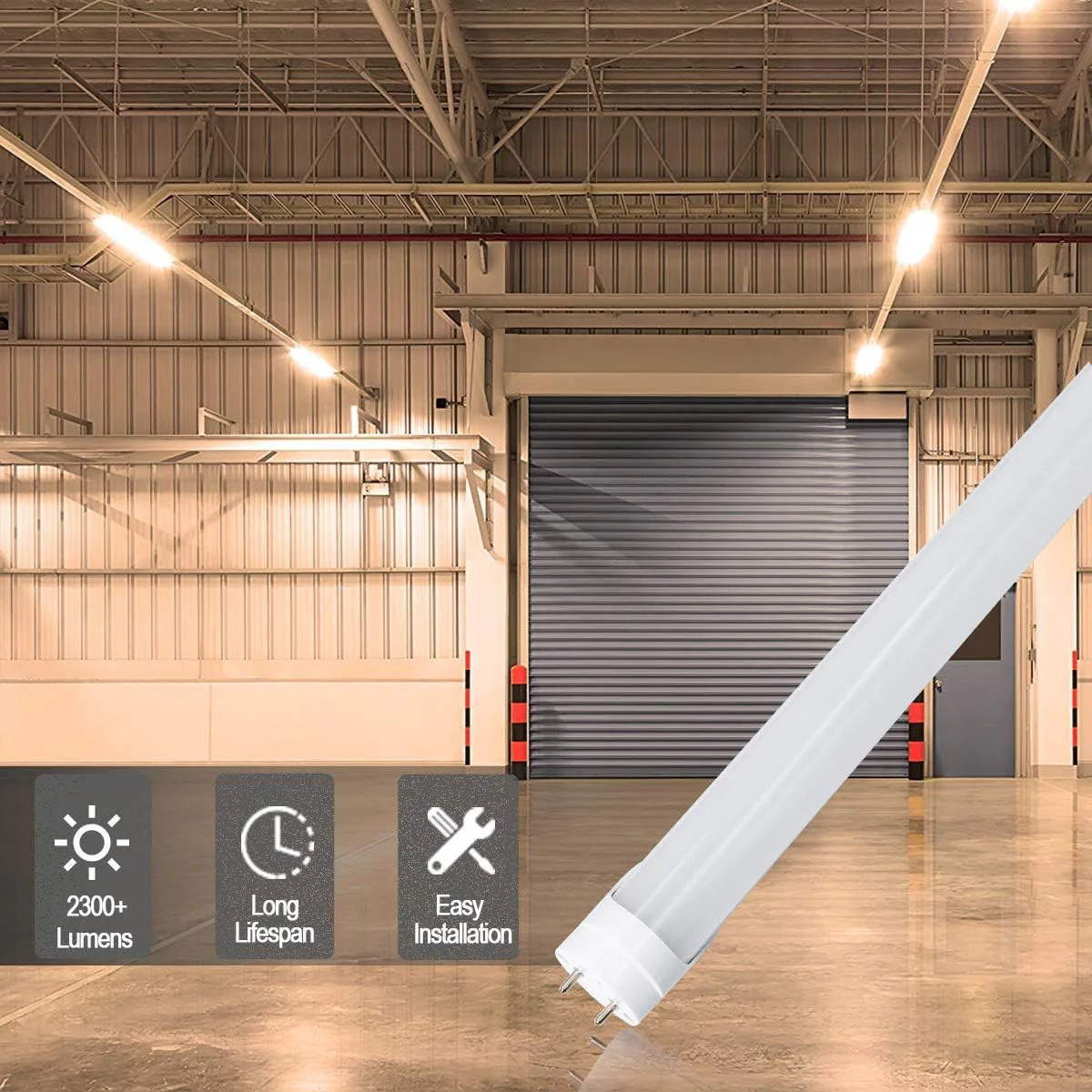 3ft T8 LED Tube Lamp – 15W – Retrofit Type – Frosted Cover – 3000K / 4000K / 5000K – 4-Pack or 20-Pack – Ballast Bypass – Non-Dimmable (AC90-240V)or 110V Dimmable - Image 10