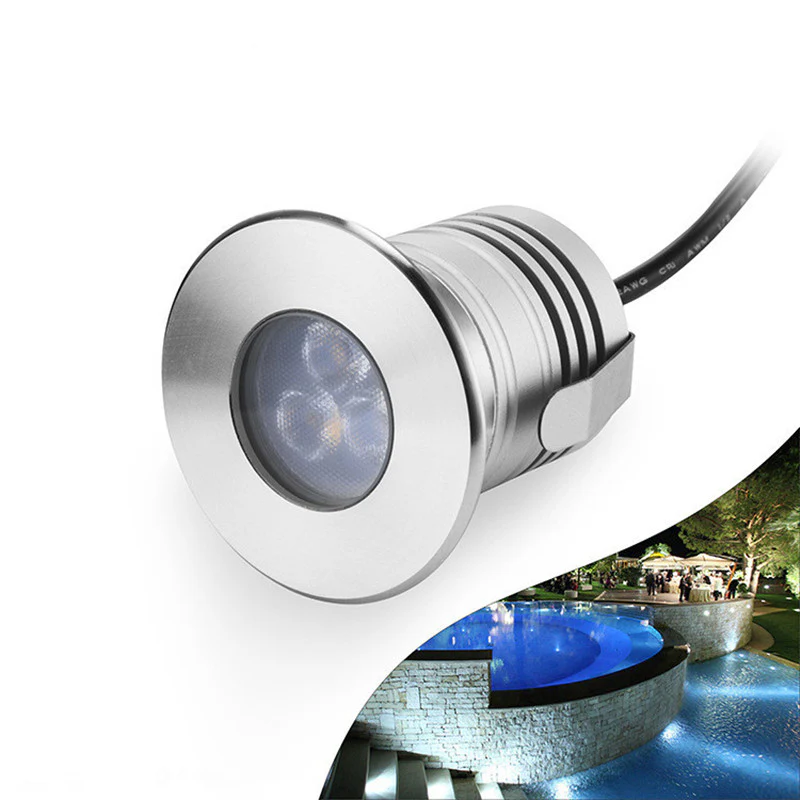 3W 3-LED Underwater Pool Lights – IP68 Waterproof | DC 12V / 24V Low Voltage | Stainless Steel & Aluminum Submersible Lights | Red / Green / Blue / 3000K / 4000K / 6000K for Pool, Fountain & Pond Lighting |  8 / 10-Pack - Image 15