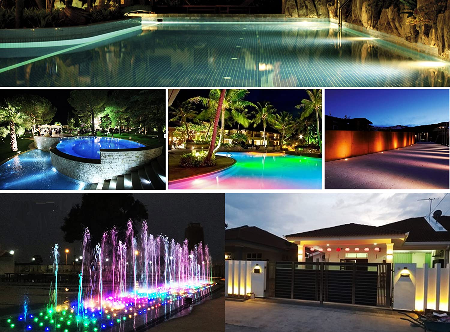 3W 3-LED Underwater Pool Lights – IP68 Waterproof | DC 12V / 24V Low Voltage | Stainless Steel & Aluminum Submersible Lights | Red / Green / Blue / 3000K / 4000K / 6000K for Pool, Fountain & Pond Lighting |  8 / 10-Pack - Image 8