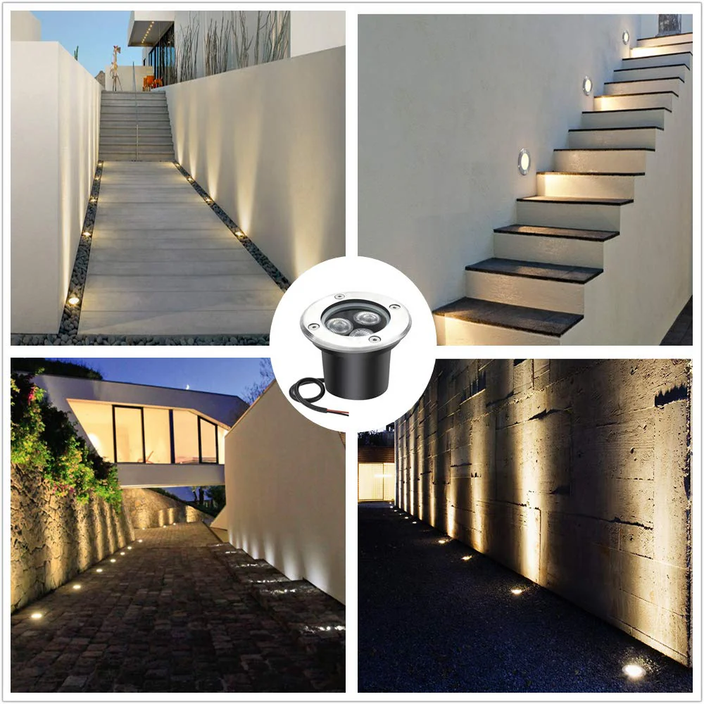3W Low Voltage Inground LED Spotlight – Warm White | DC 12V / 24V | IP67 Waterproof | Outdoor Landscape & Path Lighting | for Driveway, Deck, Step & Garden Lighting | 6-Pack - Image 8