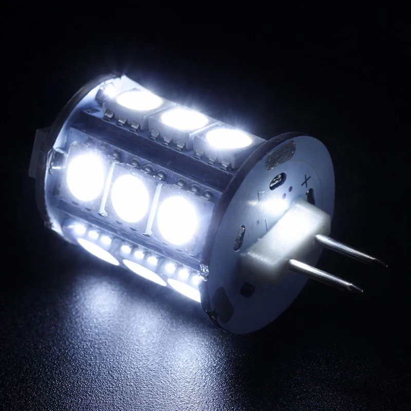 4 Pack 2 Watt (20Watt Equivalent) DC12V Tower type G4 Bi-pin base Lamps with 18 pcs Tri-Chip LED SMD5050 - Image 4