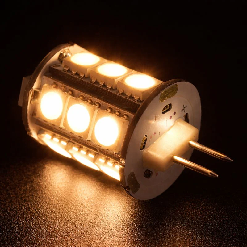 4 Pack 2 Watt (20Watt Equivalent) DC12V Tower type G4 Bi-pin base Lamps with 18 pcs Tri-Chip LED SMD5050 - Image 5