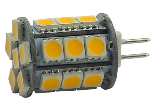 4 Pack 4.5 Watt (50Watt Equivalent) DC12V Tower type G4 Bi-pin base Lamps with 24 pcs Tri-Chip LED SMD5050 - Image 4