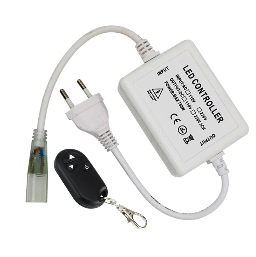 400W 110V/220V AC LED Dimmer – RF Wireless Remote Control Dimmer Switch | For LED Strip Lights