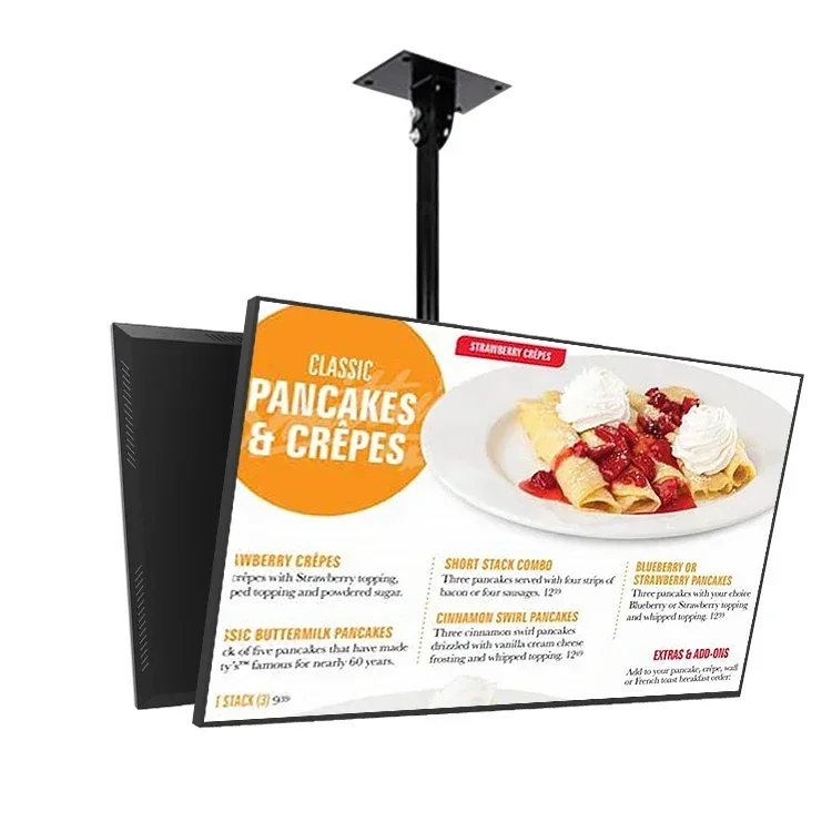 42-85 inch Dual Back to Back LCD Screen Hanger LCD TV Ceiling Hanger 360 Degree Rotation Wall-mounted LCD Monitor Stand - Image 3
