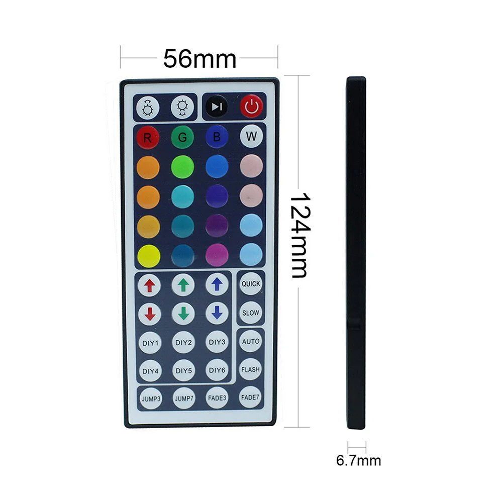 44Key IR Remote Controller for RGB LED Strip Lights 4-pin DC12V-24V LED Strip Controller - Image 6