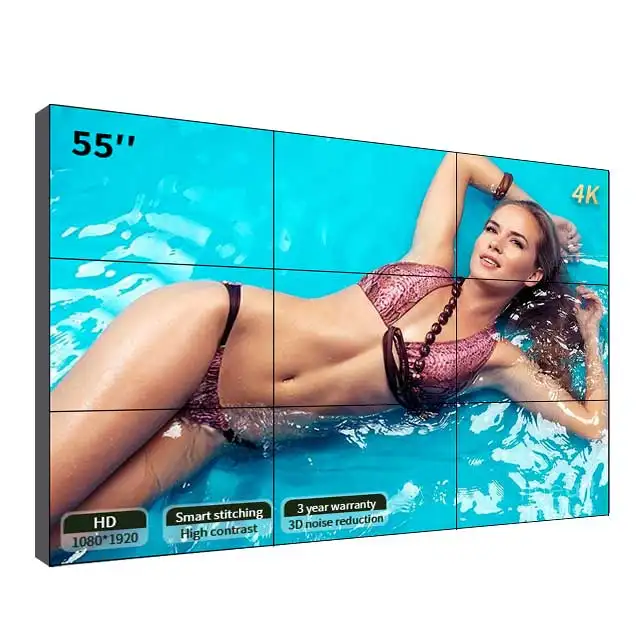 46'' / 49'' / 55''/ 65" BOE LCD Video Wall Display Large QTY. Splicing Group LCD Video Wall Panel Indoor Digital Signage and Display Advertising Players Splicing LCD Screen - Image 3