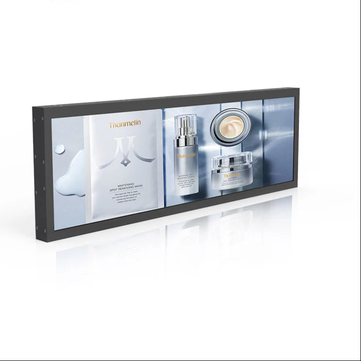 49.5 Inch (1210×340mm Viewable) Ultra-Wide Stretched LCD Shelf Display | Android Bar Screen | Cloud Platform & USB Playback - Image 6