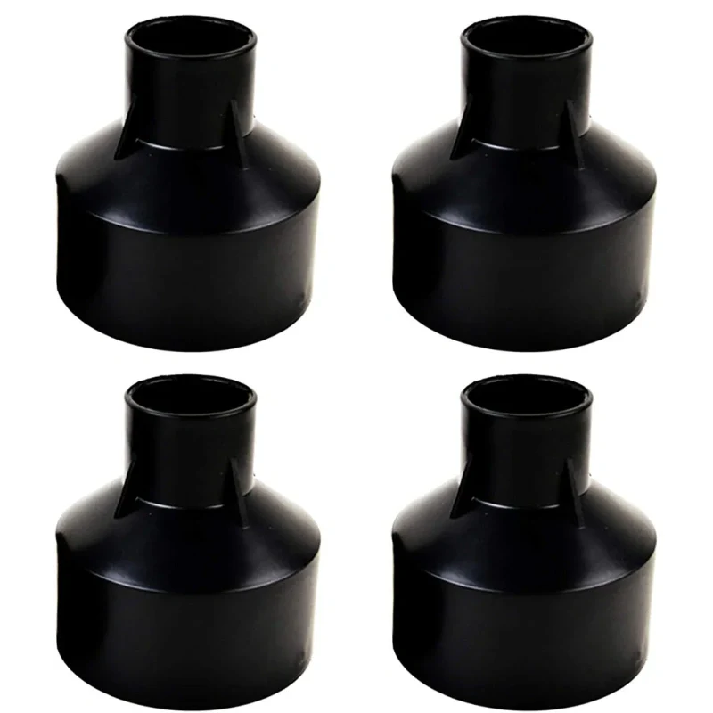 4pcs Pack Embedded Parts, Plastic Horn Shape, Black Built-in Fitting, Waterproof Outdoor/Indoor Pre-embedded Inserts, for LED Inground/Step Stair/Underwater Swimming Pool Lights