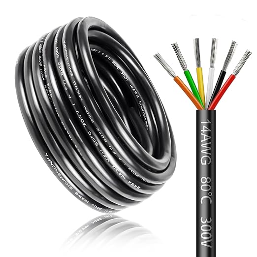 5/10/20/30 Metres 14/22 AWG, 3 x 2.0/4 x 2.0/6 x 0.3/6 x 2.0 mm² Electric Cable, 6 Core Cable, 5V/12V/24V/300V Power Cable, Tinned Copper Cable, Flexible and Soft, Low Impedance, High Temperature Resistance, Extension Cable - Image 3
