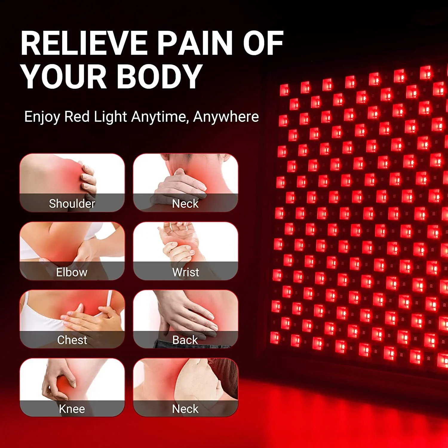50W Infrared Therapy Lamp – Red Light 655–665nm & IR 850–860nm | Dimmable & Timer | AC100–240V | Aluminum Alloy + PC Cover | for Skin Beauty, Muscle | Blue Stand / Desktop Stand | Included Controller, Protective Goggles | US / EU / UK / AU Plug - Image 17