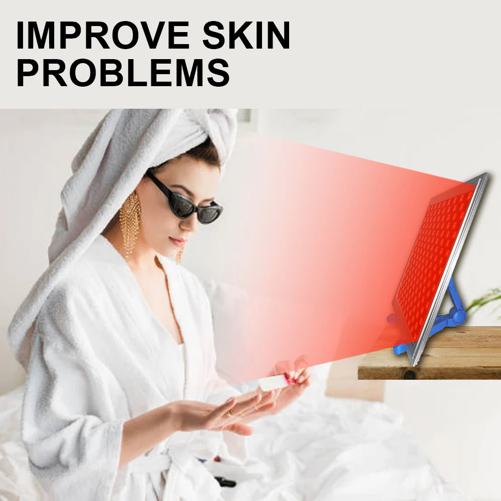 50W Infrared Therapy Lamp – Red Light 655–665nm & IR 850–860nm | Dimmable & Timer | AC100–240V | Aluminum Alloy + PC Cover | for Skin Beauty, Muscle | Blue Stand / Desktop Stand | Included Controller, Protective Goggles | US / EU / UK / AU Plug - Image 20