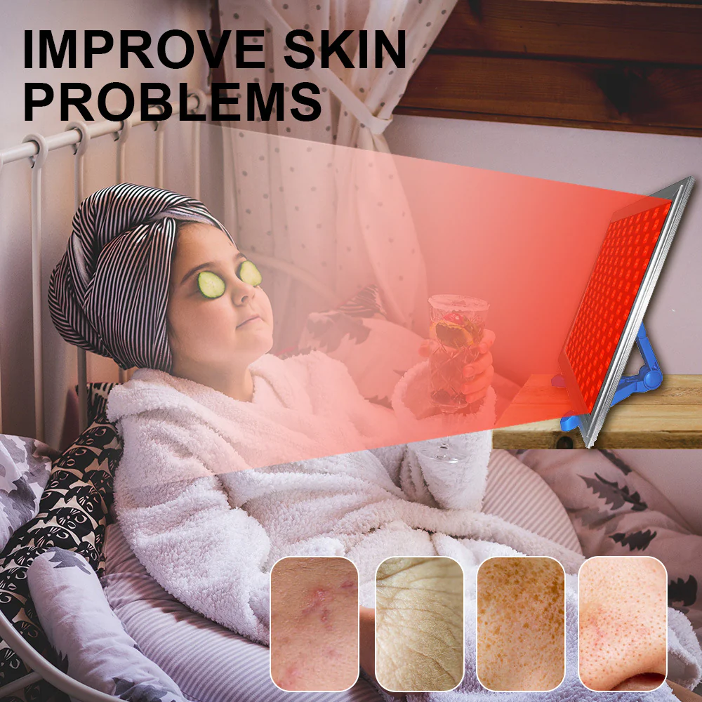 50W Infrared Therapy Lamp – Red Light 655–665nm & IR 850–860nm | Dimmable & Timer | AC100–240V | Aluminum Alloy + PC Cover | for Skin Beauty, Muscle | Blue Stand / Desktop Stand | Included Controller, Protective Goggles | US / EU / UK / AU Plug - Image 21