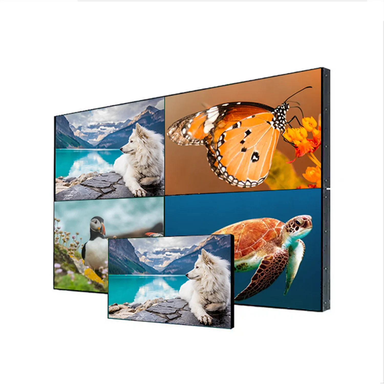 55” BOE LCD Video Wall – 2x2 Kit (4 Panels) | 1920x1080 FHD | 500 nits | Ultra Narrow Bezel 0.88mm / 1.7mm / 3.5mm | HDMI Splicer + Wall Mount Included - Image 14