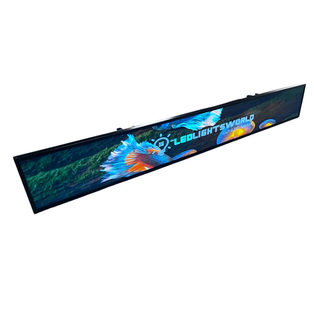 56.6 Inch (1431×160mm Viewable) Commercial Android Stretched LCD Bar Display | Ultra-Wide Shelf Screen | Cloud / USB / Mobile App - Image 5