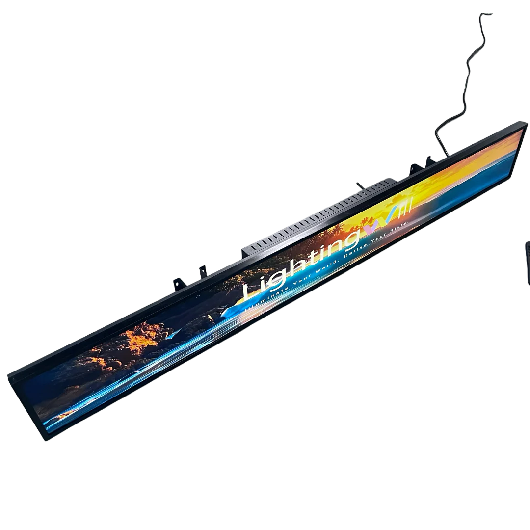 56.6 Inch (1431×160mm Viewable) Commercial Android Stretched LCD Bar Display | Ultra-Wide Shelf Screen | Cloud / USB / Mobile App - Image 6