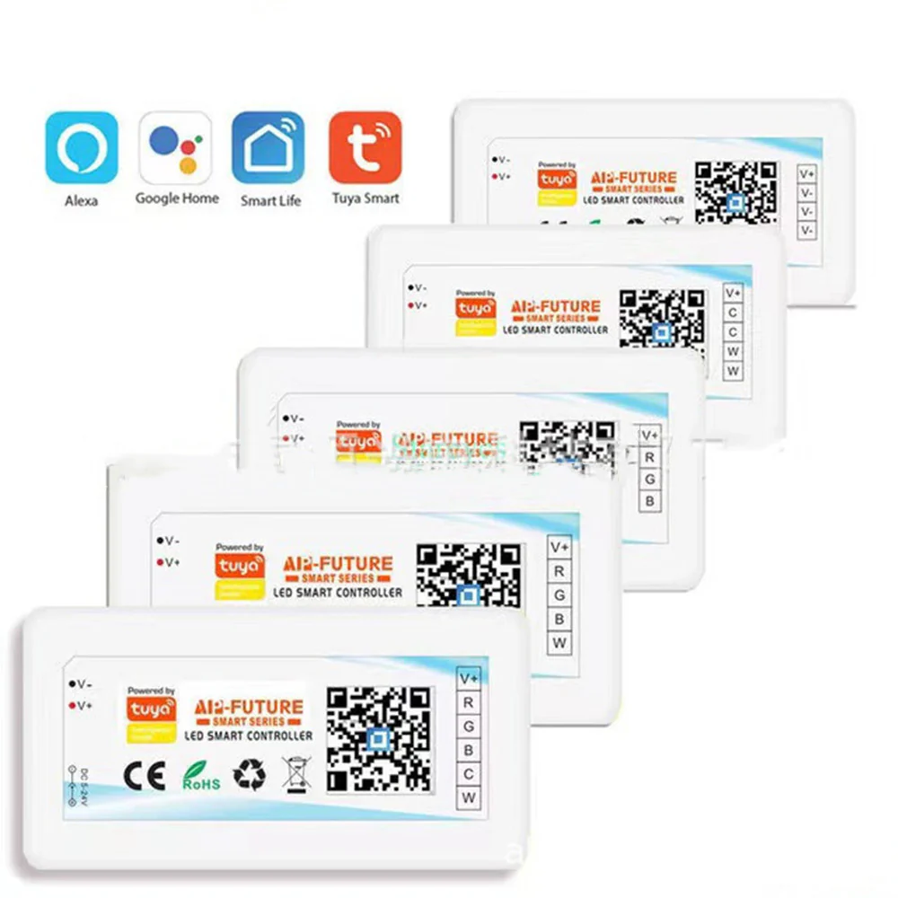 5V-24V DC Tuya APP Smart WiFi 2.4G RF Wireless RGBW Remote LED Controller for RGBW LED Strips - Image 4