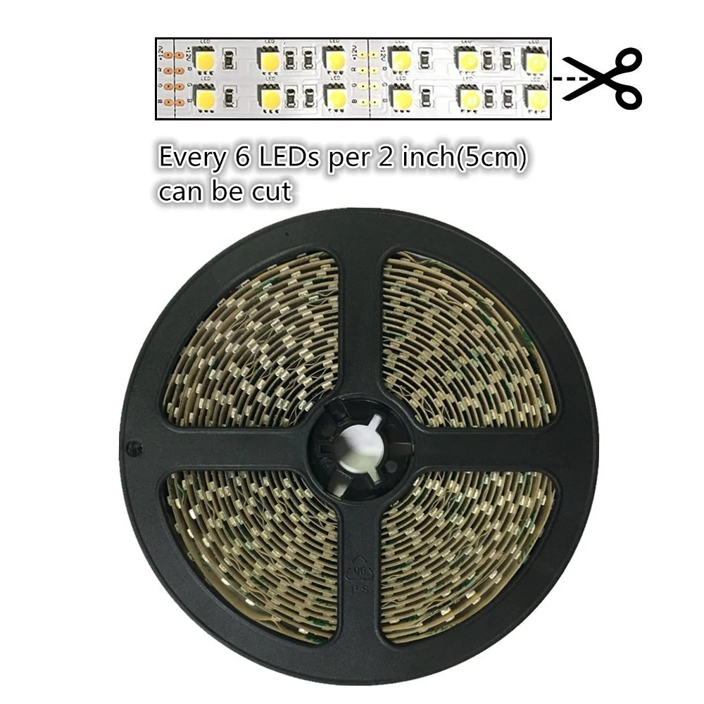 635nm SMD2835 DC12V Red LED Strip Light – Visible Red for Indicators & Lighting, 60/120/240 LEDs/m, 5 Meters, IP00/IP65 - Image 4