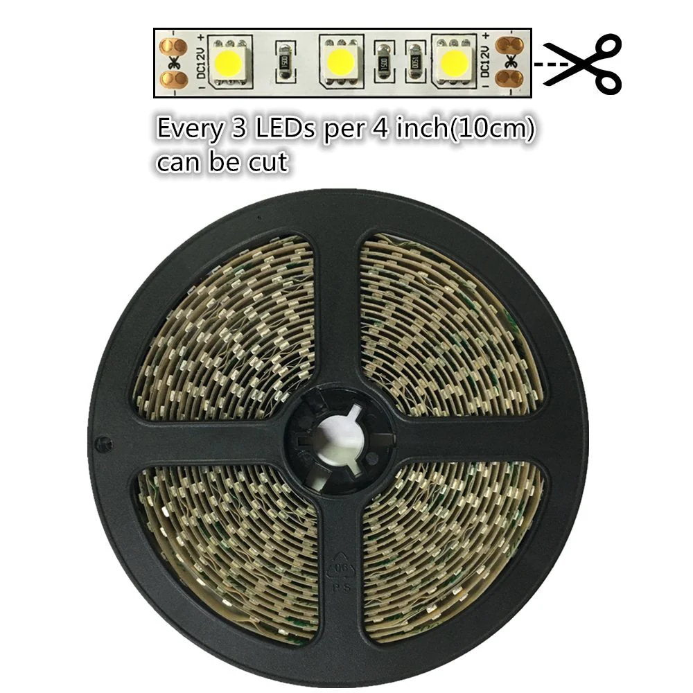 730–735nm SMD5050 DC12V Infrared LED Strip Light – High Power Far Red for Plants, 30/60/120 LEDs/m, 5 Meters, IP00/IP65 - Image 11