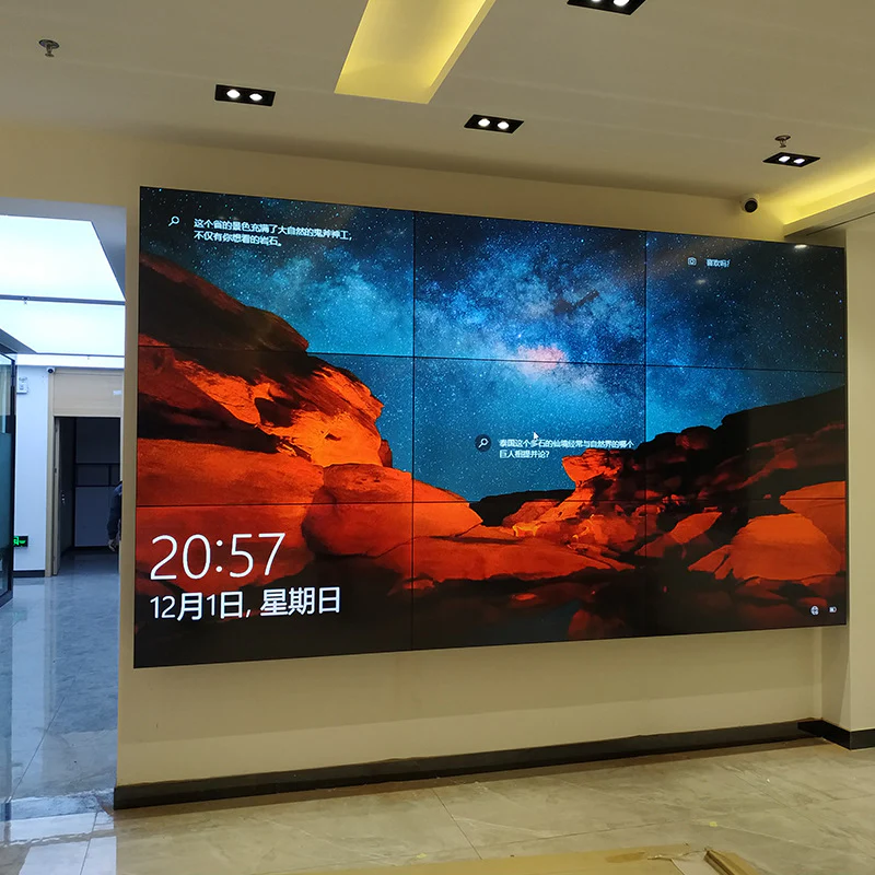 65” BOE LCD Video Wall – 3x3 Kit (9 Panels) | 1920x1080 FHD | 500 nits | Ultra Narrow Bezel 3.5mm | HDMI Splicer + Wall Mount Included - Image 4