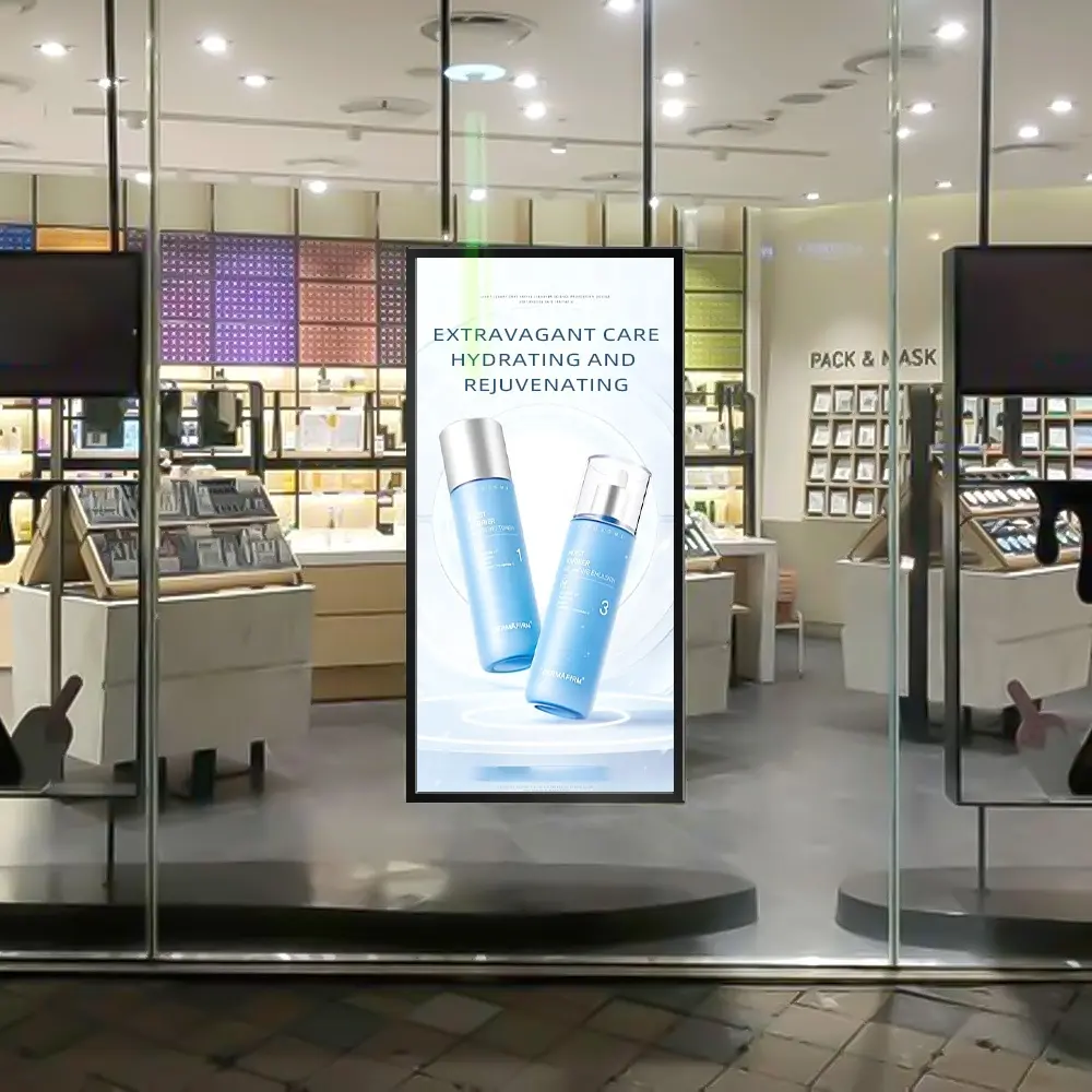 49" Double-Sided High Bright Window LCD Display, 2500nits Front + 700nits Back, Android 2+32G, Non-Touch, Cloud/APP/USB, Hanging/Floor Stand - Image 5