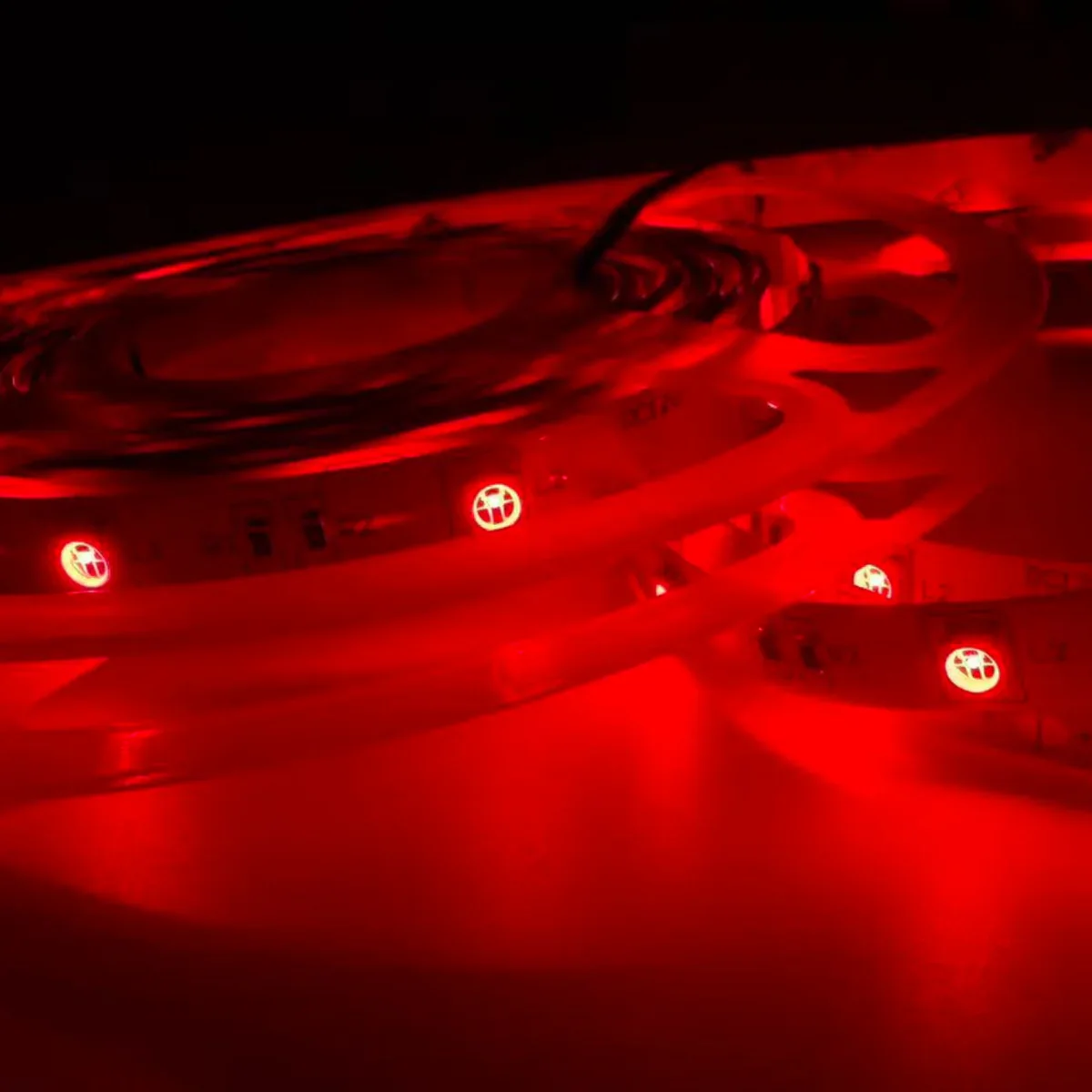 660–670nm  SMD5050 DC12V Red LED Strip Light – High Power Red for Therapy & Plants, 30/60/120 LEDs/m, 5 Meters, IP00/IP65 - Image 3