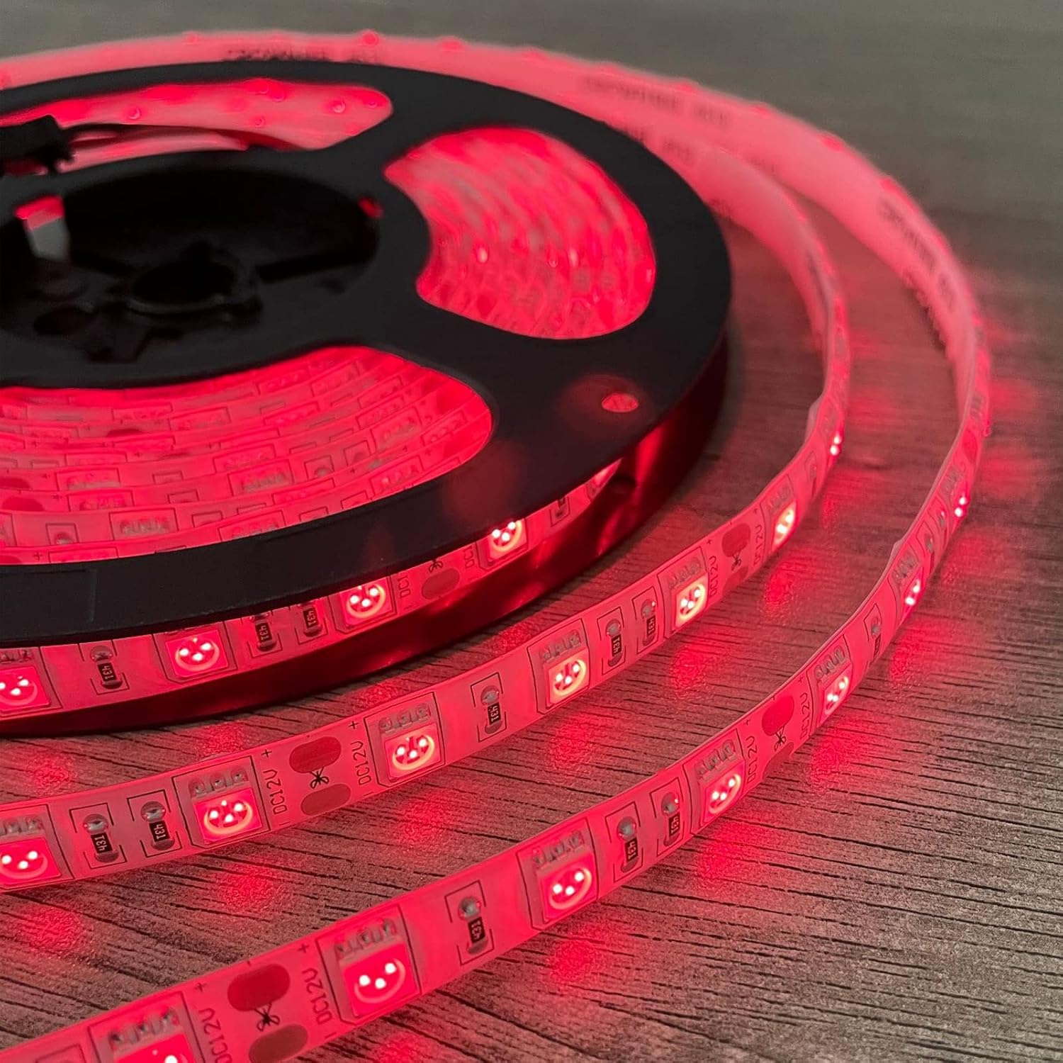 660–670nm  SMD5050 DC12V Red LED Strip Light – High Power Red for Therapy & Plants, 30/60/120 LEDs/m, 5 Meters, IP00/IP65 - Image 5