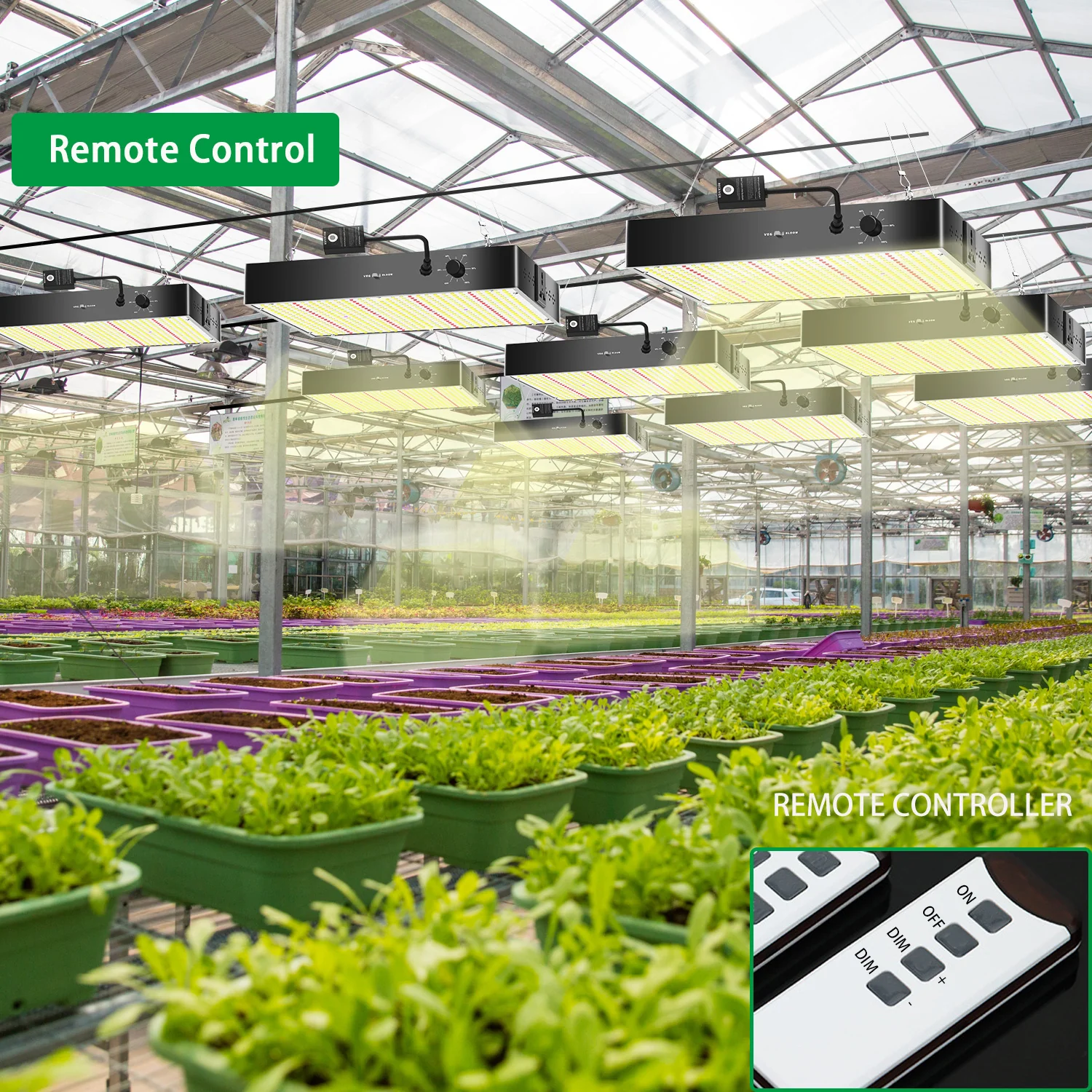 GP Series Professional Full Spectrum LED Grow Light - 100W / 150W / 200W / 300W / 400W | 3.5×3FT – 6×5FT Coverage | VEG & Bloom Dual Mode | 0 – 10V Dimming | AC110 – 220V | Daisy Chain & Built-In Silent Fan | Hanging Rope | US / EU / UK / AU Plug - Image 4