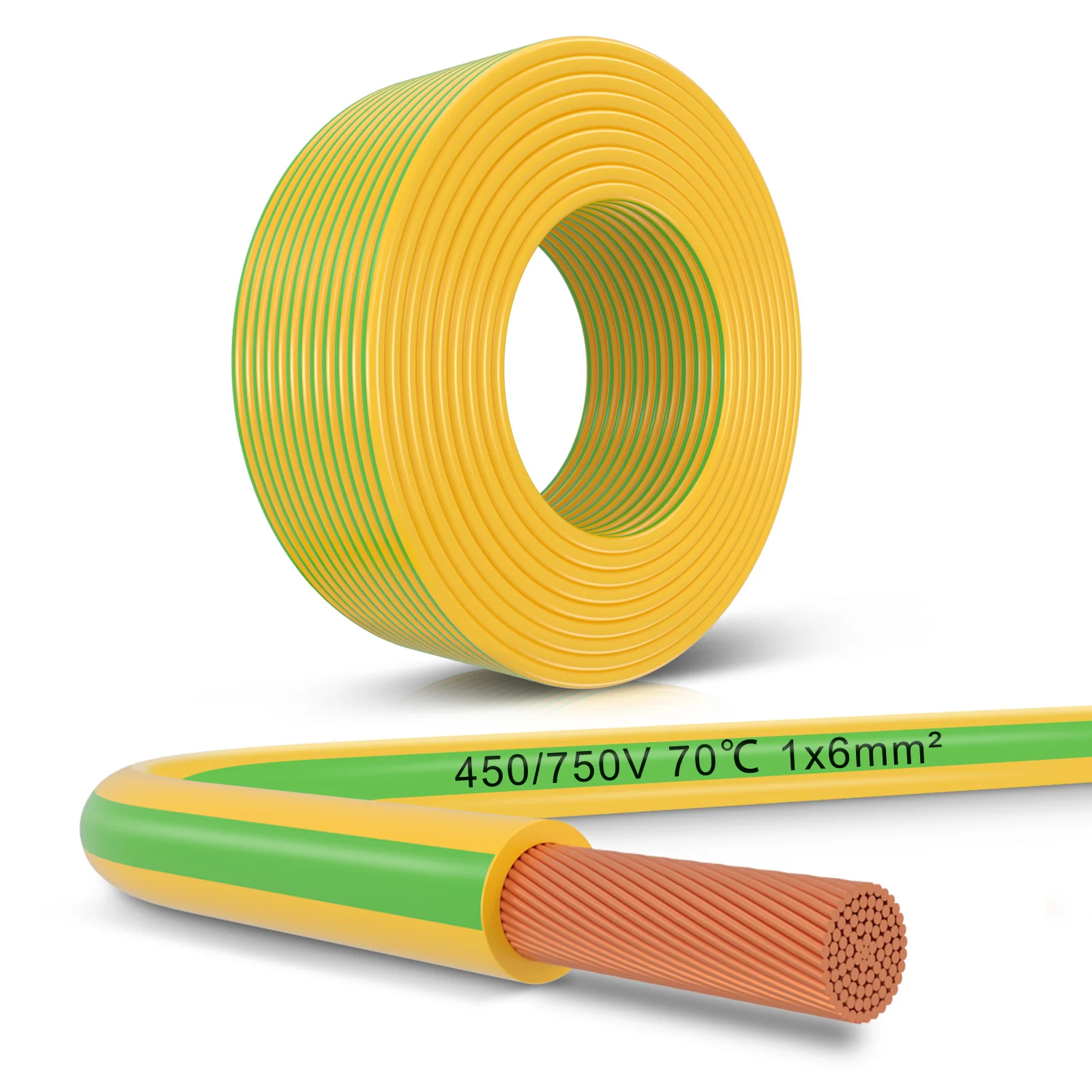 6mm² Ground Cable 10m–30m, Green-Yellow Earth Wire PVC, Flexible Electrical Wire for Earthing, Wiring and Safety Installations - Image 11