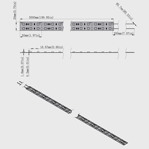 850nm SMD5050 DC12V Infrared LED Strip Light – High Brightness IR for Security, 30/60/120 LEDs/m, 5 Meters, IP00/IP65 - Image 14
