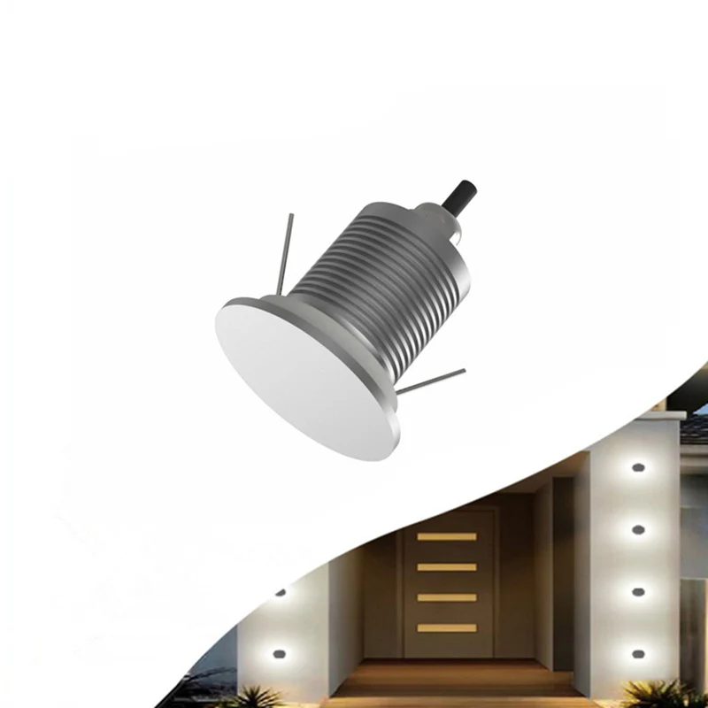 8/10-Pack Low Voltage Backlit Moonlight LED Step Lights – 1W | 3000K / 4000K / 6000K | DC12–24V | IP67 Waterproof Recessed Wall & Stair Lights