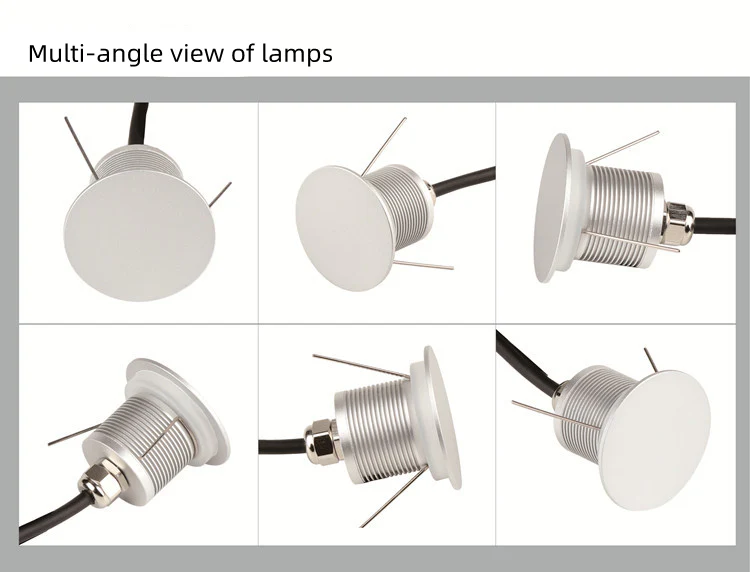 8/10-Pack Low Voltage Backlit Moonlight LED Step Lights – 1W | 3000K / 4000K / 6000K | DC12–24V | IP67 Waterproof Recessed Wall & Stair Lights - Image 5