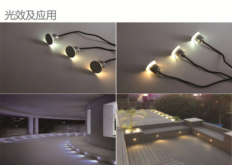 8/10-Pack Low Voltage Backlit Moonlight LED Step Lights – 1W | 3000K / 4000K / 6000K | DC12–24V | IP67 Waterproof Recessed Wall & Stair Lights - Image 6