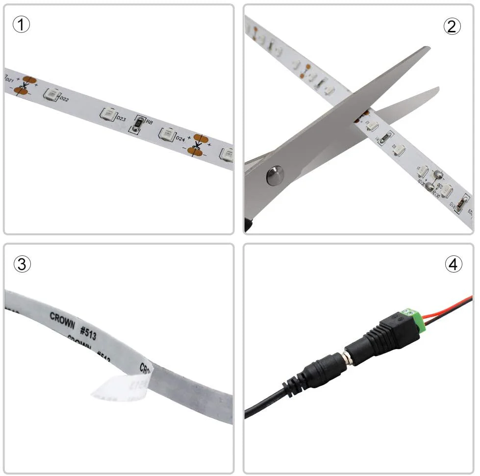 850nm SMD2835 DC12V Infrared LED Strip Light – Night Vision IR for Security, 60/120/240 LEDs/m, 5 Meters, IP00/IP65 - Image 14