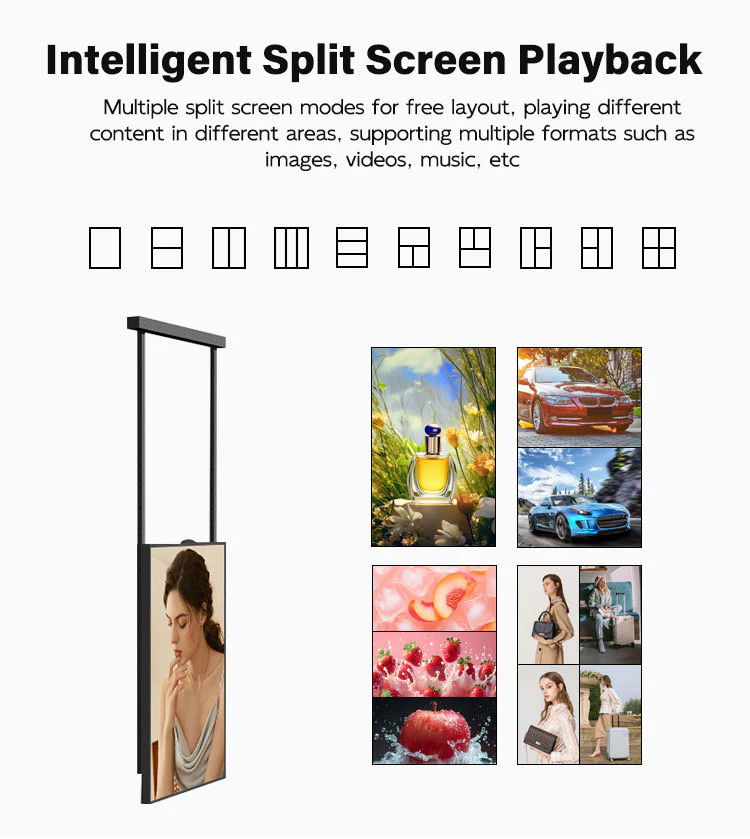 86" Single-Sided 2500nits High Bright Front Window LCD Advertising Display, Android RK3568 2G+32G, Non-Touch, Cloud/APP/USB, Wall-Mount/Floor Stand/Suspended Installation - Image 10