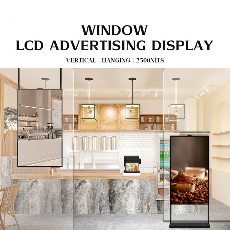 86" Single-Sided 2500nits High Bright Front Window LCD Advertising Display, Android RK3568 2G+32G, Non-Touch, Cloud/APP/USB, Wall-Mount/Floor Stand/Suspended Installation - Image 5