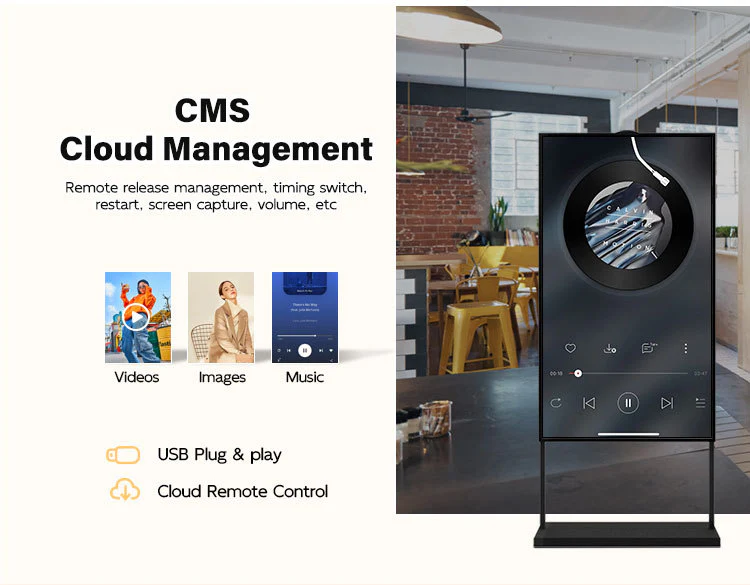 86" Single-Sided 2500nits High Bright Front Window LCD Advertising Display, Android RK3568 2G+32G, Non-Touch, Cloud/APP/USB, Wall-Mount/Floor Stand/Suspended Installation - Image 8