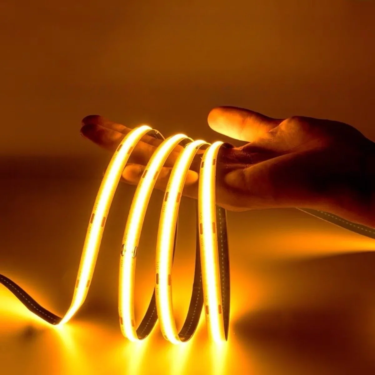 8MM Wide COB Flexible LED Strip Light - 12V / 24V | 320 / 480 / 512 LEDs/M | 3000K / 4000K / 6500K / Red / Blue / Green / Pink / Yellow | 8mm PCB | CRI 80+ | Dot-Free Continuous Lighting | Non-Waterproof | for Cabinets,Kitchen Office Lighting | 5/50M - Image 8