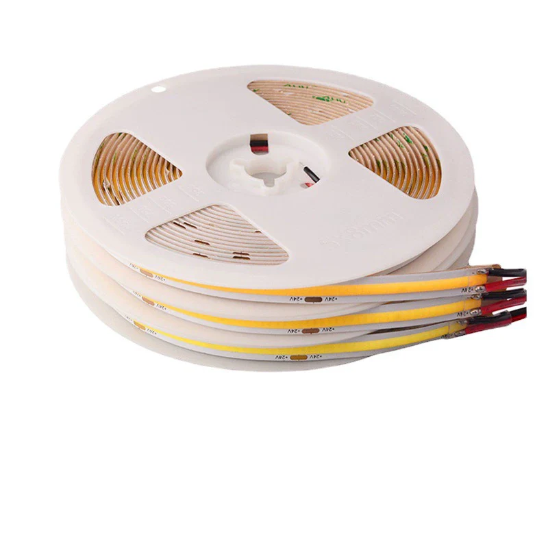 8MM Wide CRI90 COB Flexible LED Strip Light - 12V / 24V | 320 / 480 LEDs/M | 3000K / 4000K / 6500K | 8mm PCB | CRI 90+ | Dot-Free Continuous Lighting | Non-Waterproof | for Cabinets,Kitchen Office Lighting | 5/50M - Image 5
