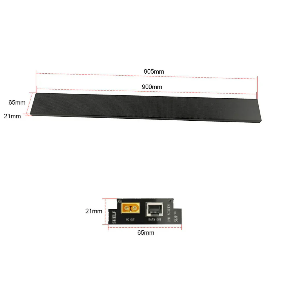 8PCS Pack Shelf LED Display Strip P1.25 | P1.875 60mm (2.36'') Tall Digital Price Display for Store - Image 12