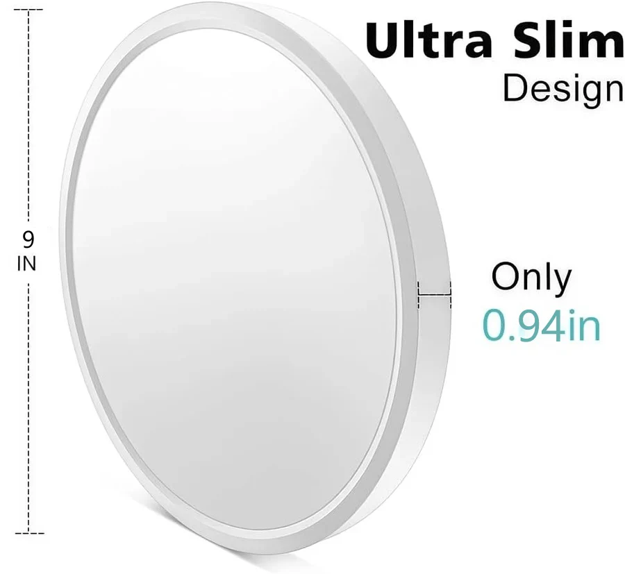 9 Inch Round LED Ceiling Light – 18W – White – 3000K / 4500K / 5000K / 6500K – Flush Mount Ceiling Light – Local Stock (US/UK/DE) - Image 3