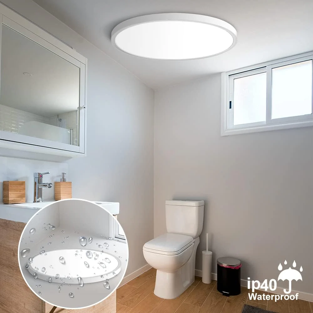 9 Inch Round LED Ceiling Light – 18W – White – 3000K / 4500K / 5000K / 6500K – Flush Mount Ceiling Light – Local Stock (US/UK/DE) - Image 5