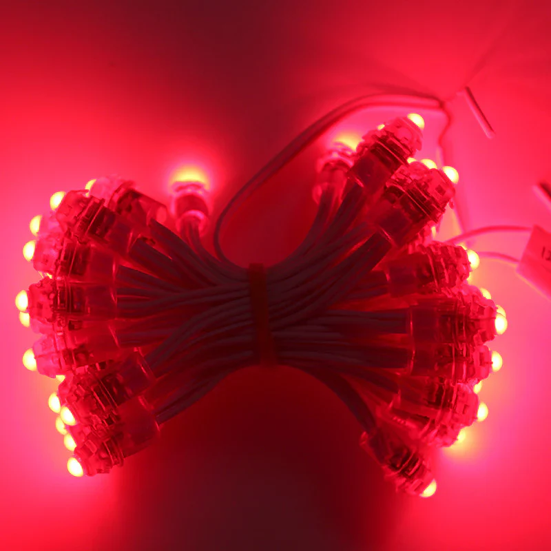 9mm LED Dot Light for Channel Letter Sign, 50pcs/String, 0.2W DC 12V IP67 Waterproof LED Pixel String Light for Punch Letter Signs, Advertising Boards and Light Boxes - Image 10