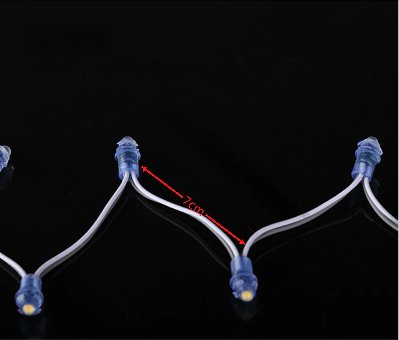 9mm LED Dot Light for Channel Letter Sign, 50pcs/String, 0.2W DC 12V IP67 Waterproof LED Pixel String Light for Punch Letter Signs, Advertising Boards and Light Boxes - Image 5
