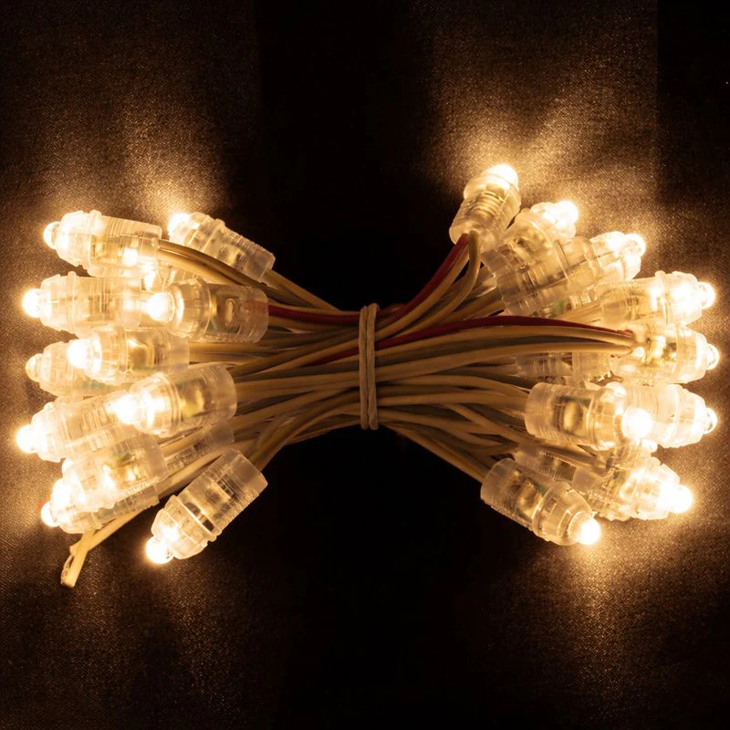 9mm LED Dot Light for Channel Letter Sign, 50pcs/String, 0.2W DC 12V IP67 Waterproof LED Pixel String Light for Punch Letter Signs, Advertising Boards and Light Boxes - Image 9