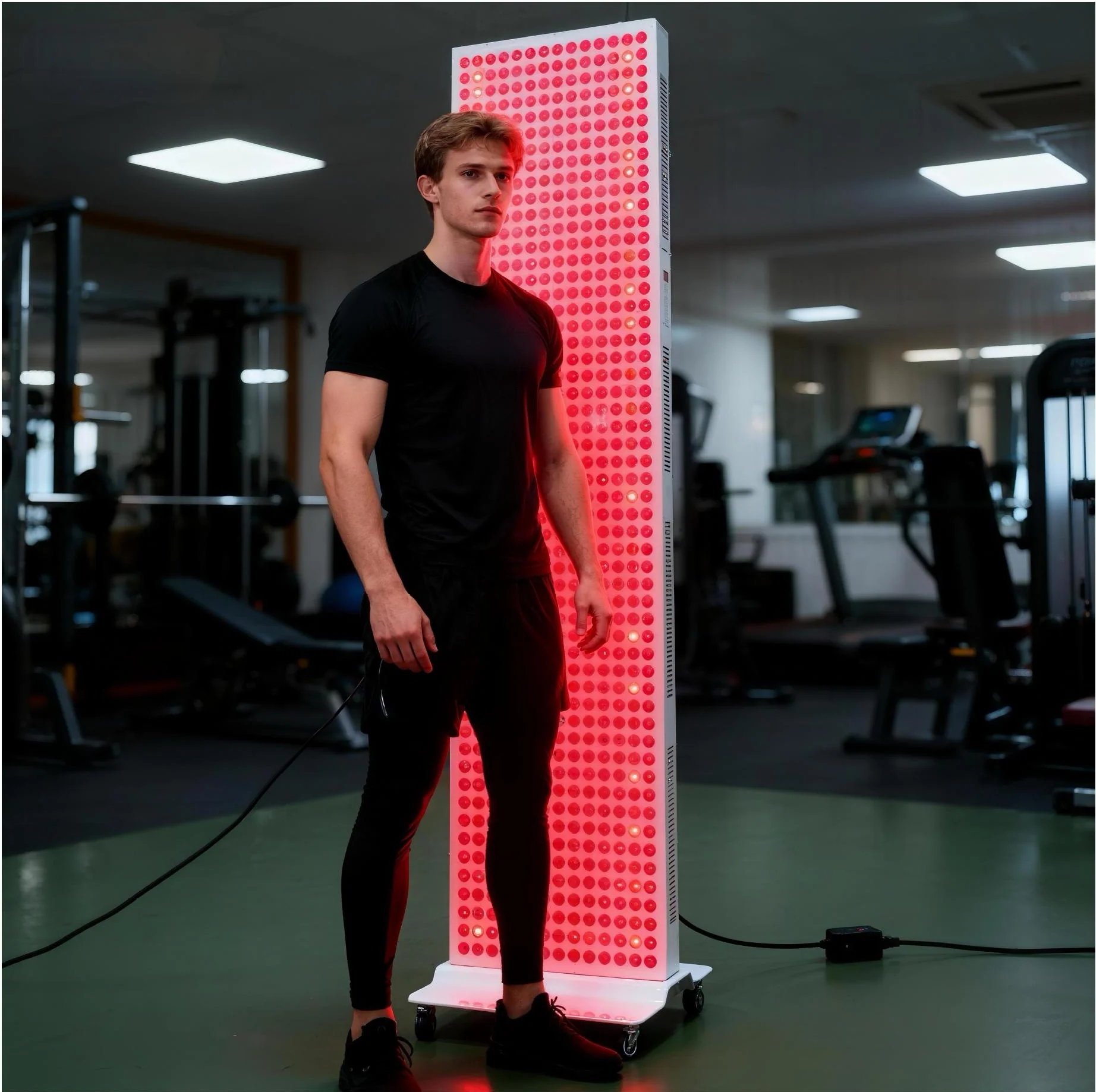 AL-PRO Series Heavy Duty Panel Red Therapy Light – 1000W / 1250W  | Dual Chip Red Light & Infrared | Touch Control with Timer & Pulse Dimming | Hanging/Mobile Stand/Electrical Mobile Stand Options| for Pain Relief & Skin Beauty - Image 2